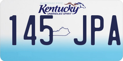 KY license plate 145JPA