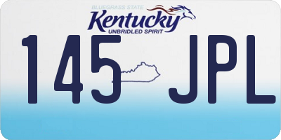 KY license plate 145JPL