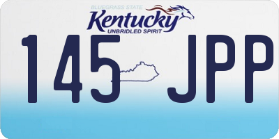 KY license plate 145JPP