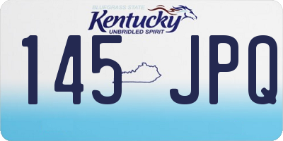 KY license plate 145JPQ