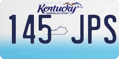 KY license plate 145JPS