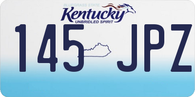 KY license plate 145JPZ