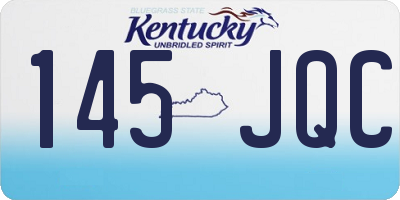 KY license plate 145JQC