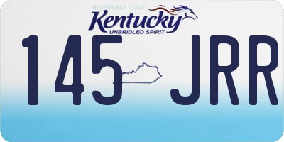 KY license plate 145JRR