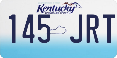 KY license plate 145JRT