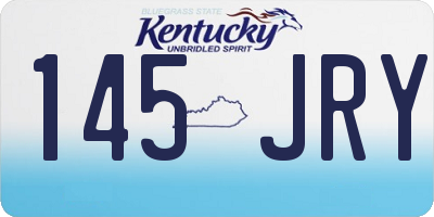 KY license plate 145JRY