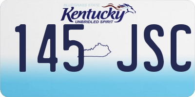 KY license plate 145JSC