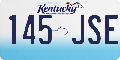 KY license plate 145JSE