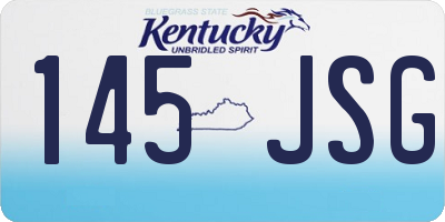 KY license plate 145JSG