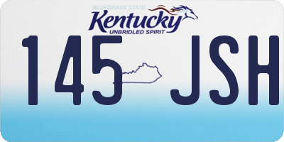 KY license plate 145JSH
