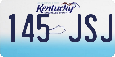 KY license plate 145JSJ