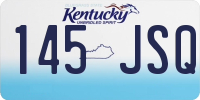 KY license plate 145JSQ