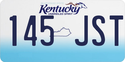 KY license plate 145JST