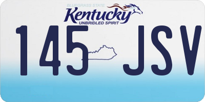KY license plate 145JSV