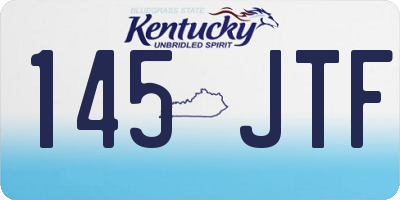 KY license plate 145JTF