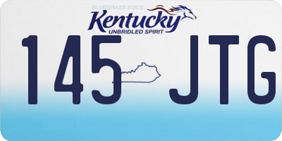 KY license plate 145JTG