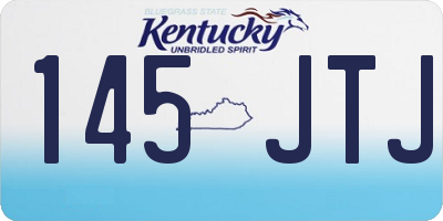 KY license plate 145JTJ