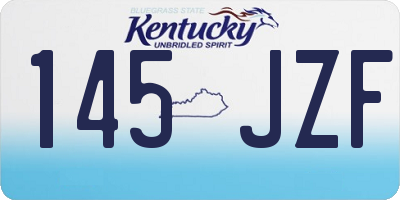 KY license plate 145JZF