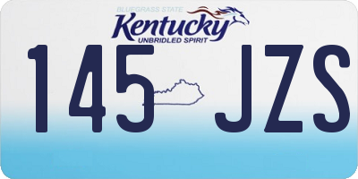 KY license plate 145JZS