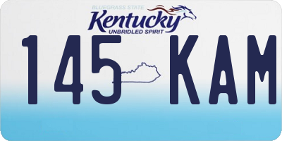 KY license plate 145KAM