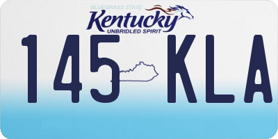 KY license plate 145KLA