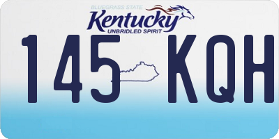 KY license plate 145KQH