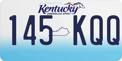KY license plate 145KQQ