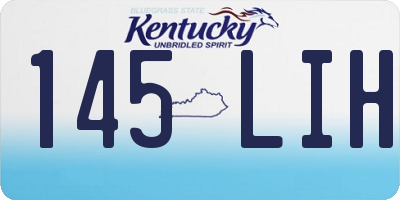 KY license plate 145LIH