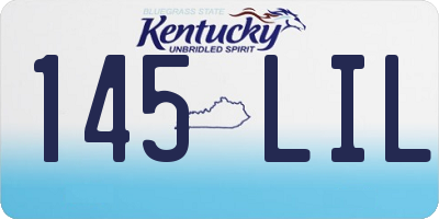 KY license plate 145LIL