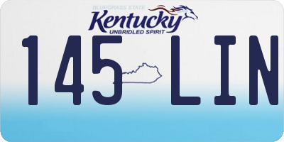 KY license plate 145LIN