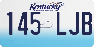 KY license plate 145LJB
