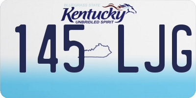 KY license plate 145LJG
