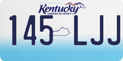 KY license plate 145LJJ