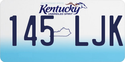 KY license plate 145LJK