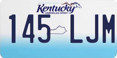 KY license plate 145LJM
