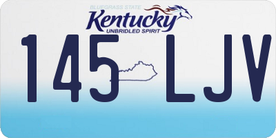 KY license plate 145LJV