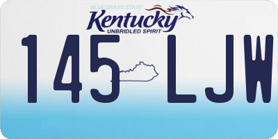KY license plate 145LJW