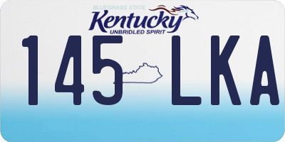 KY license plate 145LKA