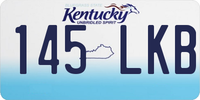 KY license plate 145LKB