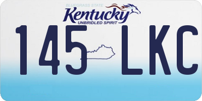 KY license plate 145LKC