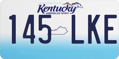 KY license plate 145LKE
