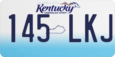 KY license plate 145LKJ