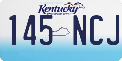 KY license plate 145NCJ