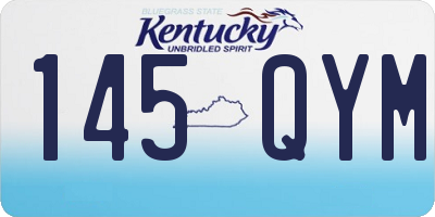 KY license plate 145QYM