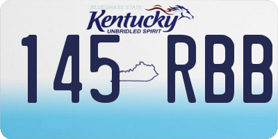 KY license plate 145RBB
