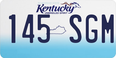 KY license plate 145SGM