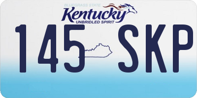 KY license plate 145SKP