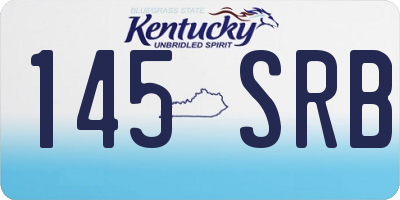 KY license plate 145SRB