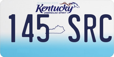 KY license plate 145SRC