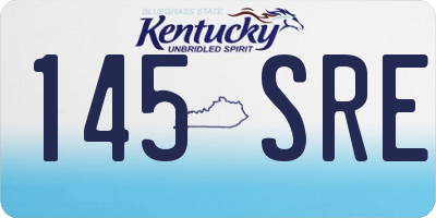 KY license plate 145SRE